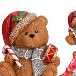 Маленькое фото 2: Сувенир «Медвежонок сидящий» (полистоун), 14,5х13,5х9,5см, в асс., коричневый