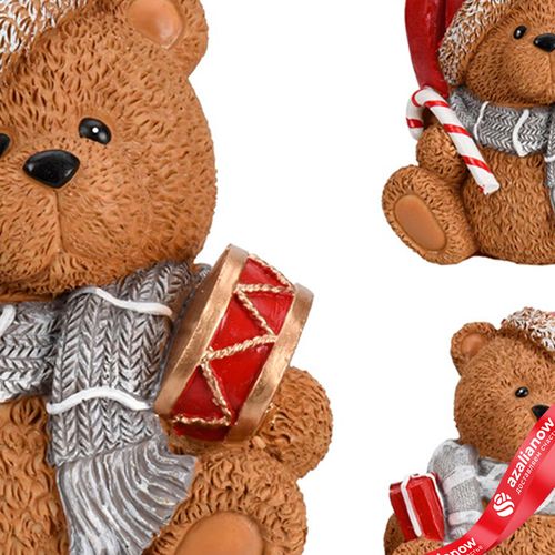 Фото 3: Сувенир «Медвежонок сидящий» (полистоун), 14,5х13,5х9,5см, в асс., коричневый