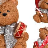 Маленькое фото 3: Сувенир «Медвежонок сидящий» (полистоун), 14,5х13,5х9,5см, в асс., коричневый