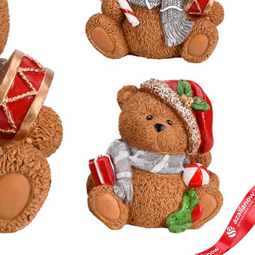 Фото 4: Сувенир «Медвежонок сидящий» (полистоун), 14,5х13,5х9,5см, в асс., коричневый