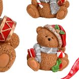 Маленькое фото 4: Сувенир «Медвежонок сидящий» (полистоун), 14,5х13,5х9,5см, в асс., коричневый