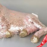 Маленькое фото 5: Сувенир «Олень лежащий», Н39х40х25см, розовый