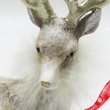 Маленькое фото 5: Сувенир «Олень лежащий» (полирезин), Н11х13х6,5см, шампань