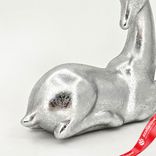 Маленькое фото 4: Сувенир «Олень лежащий» (полирезин), Н20,3х21х7,3см, серебряный