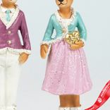 Маленькое фото 3: Сувенир «Олень Мальчик/Девочка» (полирезин), Н15,5х4,5х3,5см, в асс., розовый