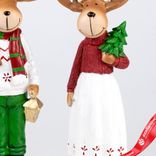 Маленькое фото 3: Сувенир «Олень Мальчик/Девочка» (полирезин), Н26х8,5х6,5см, в асс., красный