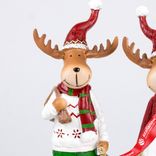 Маленькое фото 4: Сувенир «Олень Мальчик/Девочка» (полирезин), Н26х8,5х6,5см, в асс., красный