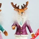 Маленькое фото 5: Сувенир «Олень Мальчик/Девочка» (полирезин), Н26х9х8см, в асс., розовый