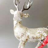Маленькое фото 2: Сувенир «Олень», Н43х26х18см, белый