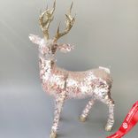 Маленькое фото 1: Сувенир «Олень», Н43х26х18см, розовый