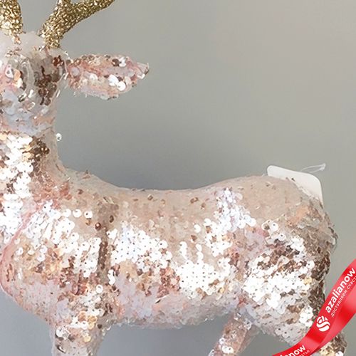 Фото 3: Сувенир «Олень», Н43х26х18см, розовый