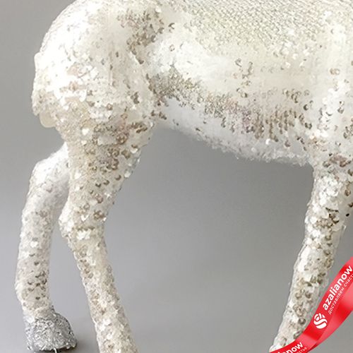 Фото 5: Сувенир «Олень», Н54х43,5х20см, белый