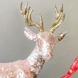 Маленькое фото 4: Сувенир «Олень», Н54х43,5х20см, розовый
