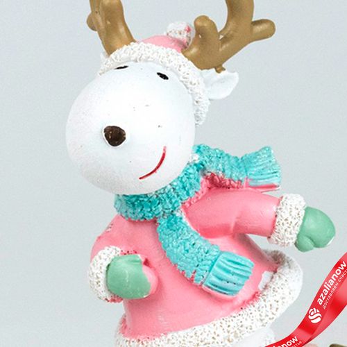 Фото 5: Сувенир «Олень» (полирезин), Н11х7х5,5см, в асс., розовый