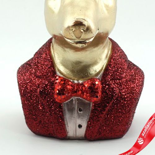 Фото 5: Сувенир «Олень» (полирезин), Н24,5х14,5х11,5см, красный