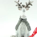 Маленькое фото 2: Сувенир «Олень сидящий» (полирезин), Н21х13х10см, серый