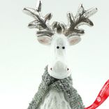 Маленькое фото 4: Сувенир «Олень сидящий» (полирезин), Н21х13х10см, серый