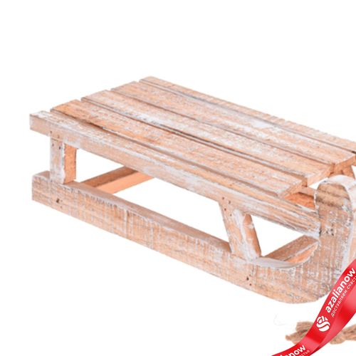 Фото 4: Сувенир «Санки» (дерево), 11х31,5х14, натуральный