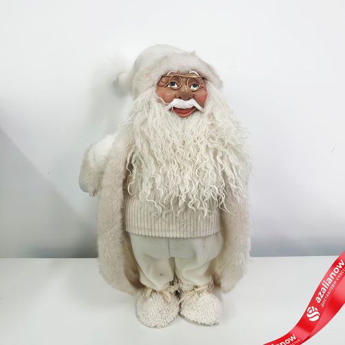 Сувенир «Санта», H54x16x10см, кремовый