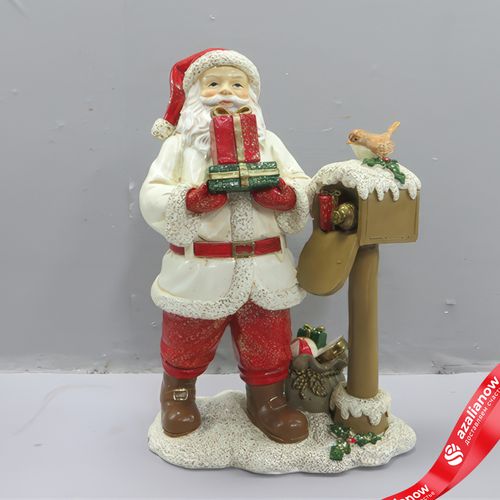 Сувенир «Санта» (полирезин), H20x12,5x9см, красный