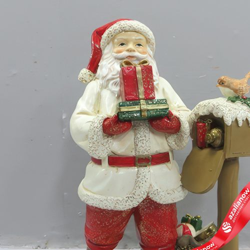 Фото 2: Сувенир «Санта» (полирезин), H20x12,5x9см, красный