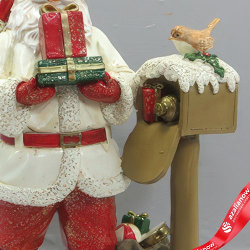 Фото 3: Сувенир «Санта» (полирезин), H20x12,5x9см, красный