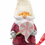 Маленькое фото 4: Сувенир «Санта с карамелькой» (полирезин), H24,5х9х12см, розовый