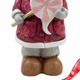 Маленькое фото 5: Сувенир «Санта с карамелькой» (полирезин), H24,5х9х12см, розовый