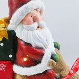 Маленькое фото 3: Сувенир «Санта с подарками» (керамика), Н42х35х17см, красный