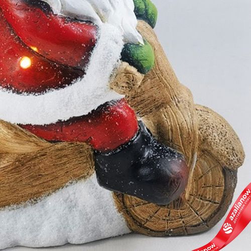 Фото 5: Сувенир «Санта с подарками» (керамика), Н42х35х17см, красный