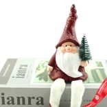 Маленькое фото 2: Сувенир «Санта сидящий» (керамика), Н13,5х7х6см, красный