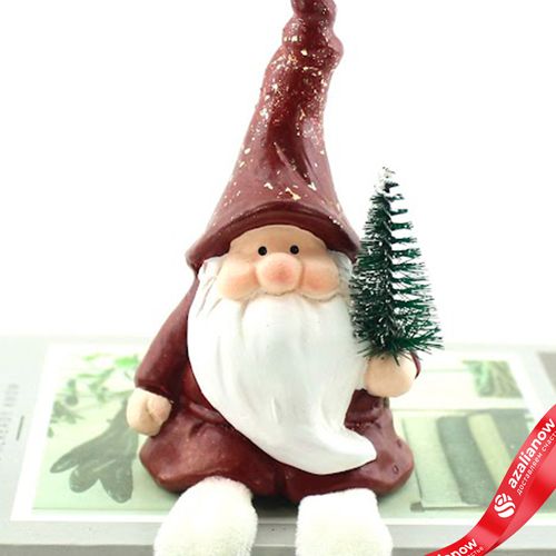 Фото 4: Сувенир «Санта сидящий» (керамика), Н13,5х7х6см, красный