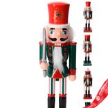 Маленькое фото 2: Сувенир «Щелкунчик» (дерево), 25х8х6,5см, в асс., красный/зеленый