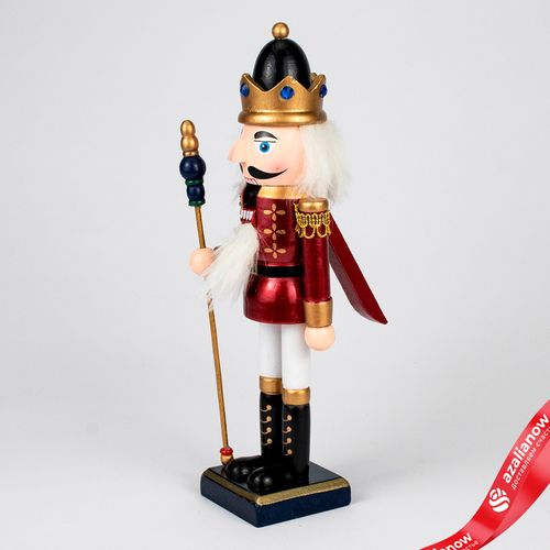 Сувенир «Щелкунчик» (дерево), Н25,5х7,5х7,5см, в асс., красный