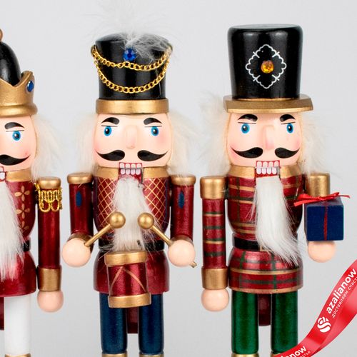 Фото 3: Сувенир «Щелкунчик» (дерево), Н25,5х7,5х7,5см, в асс., красный