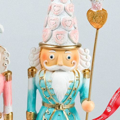 Фото 5: Сувенир «Щелкунчик» с посохом (полирезин), Н23,5х8х6,5см, в асс., розовый