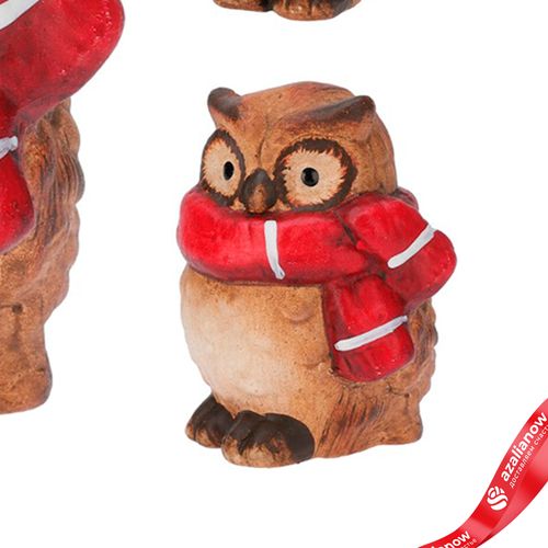 Фото 4: Сувенир «Сова» (керамика), 7,5х6х5,5см, в асс., коричневый