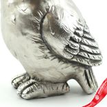 Маленькое фото 5: Сувенир «Сова» (полирезин), Н17х10,5х8,5см, серебряный