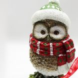 Маленькое фото 2: Сувенир «Сова в шарфе» (полирезин), Н13,5х7,5х6см, коричневый
