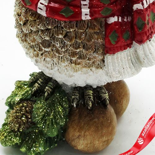 Фото 5: Сувенир «Сова в шарфе» (полирезин), Н13,5х7,5х6см, коричневый