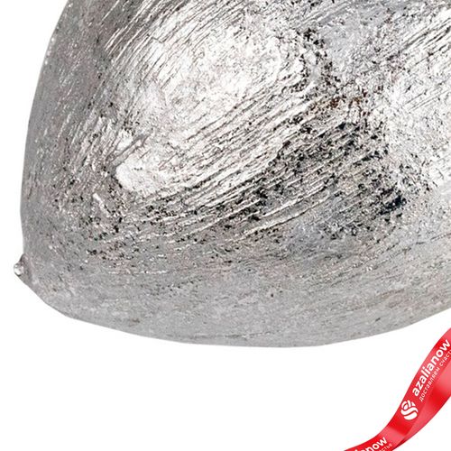 Фото 5: Сувенир «Желудь» (полирезин), Н7,5х11см, серебряный