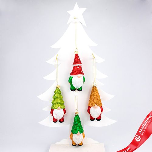 Украшенеи подвесное «Гном» (пластик), 12,5х4,5х7см, цв. в асс.