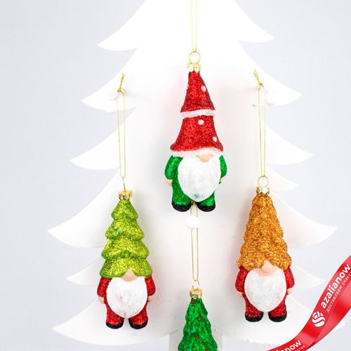 Фото 3: Украшенеи подвесное «Гном» (пластик), 12,5х4,5х7см, цв. в асс.