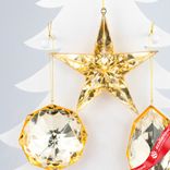 Маленькое фото 2: Украшение подвесное «Бриллиант» (пластик), 13х7х4см, в асс., золотой