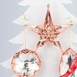 Маленькое фото 2: Украшение подвесное «Бриллиант» (пластик), 13х7х4см, в асс., розовое золото