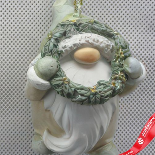 Фото 5: Украшение подвесное «Гном» (полирезин), Н7х5,5х4см, в асс., зеленый