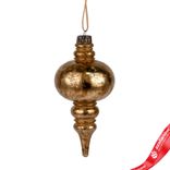 Маленькое фото 1: Украшение подвесное «Юла Антик» (пластик), Н18см, золотой