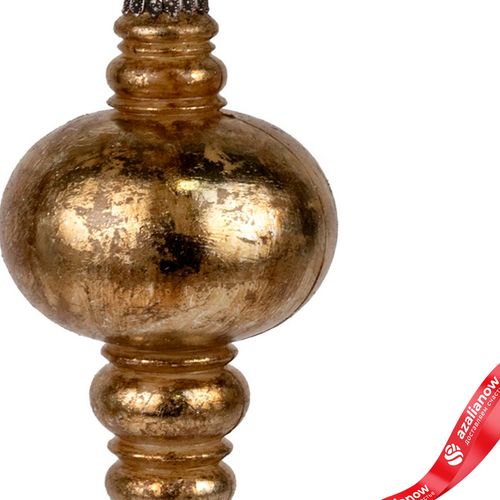 Фото 3: Украшение подвесное «Юла Антик» (пластик), Н18см, золотой