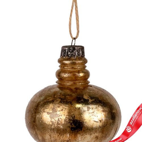 Фото 4: Украшение подвесное «Юла Антик» (пластик), Н18см, золотой