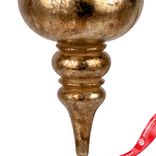 Маленькое фото 5: Украшение подвесное «Юла Антик» (пластик), Н18см, золотой